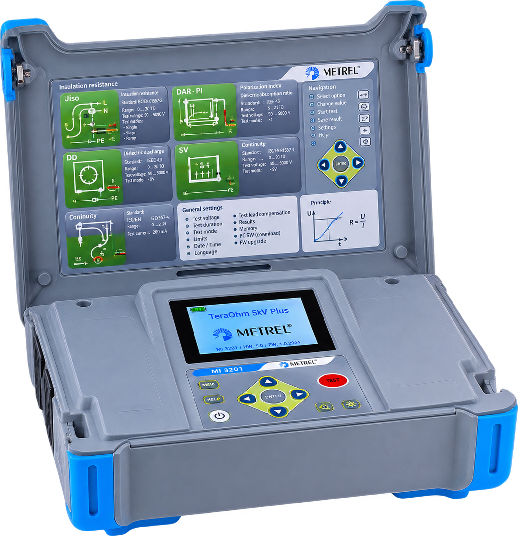 Metrel MI 3201 — Medidor de aislamiento eléctrico 5 kV